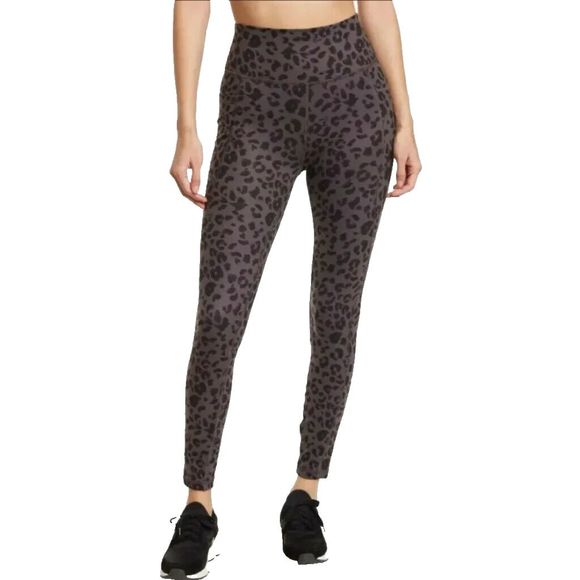 X by Gottex Peach Skin Collection Gray Cheetah Leggings Size XSmall *Read - Picture 1 of 14